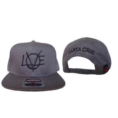 Lovearchy embroidered black on gray hat