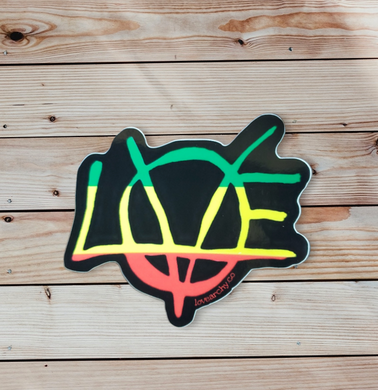 Rasta Lovearchy Sticker