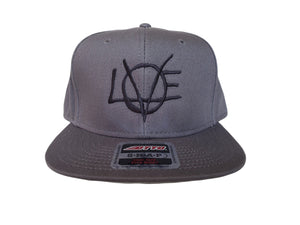 Lovearchy embroidered black on gray hat