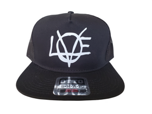 Lovearchy print mesh trucker hat