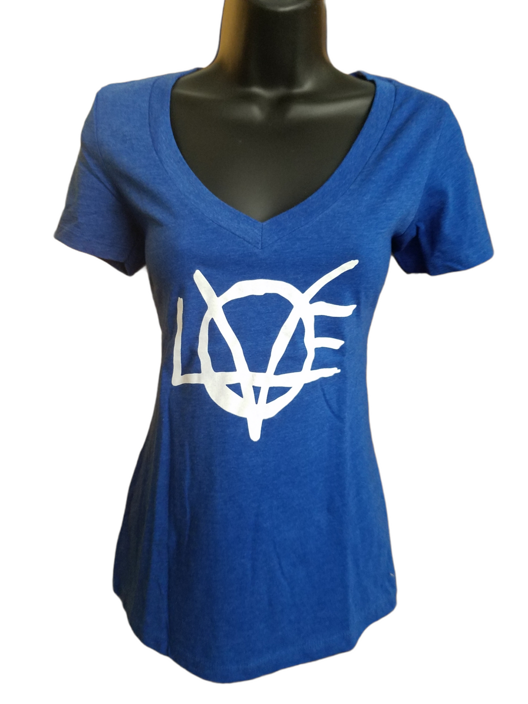 Ladies Short Sleeve Deep V-neck Shirt